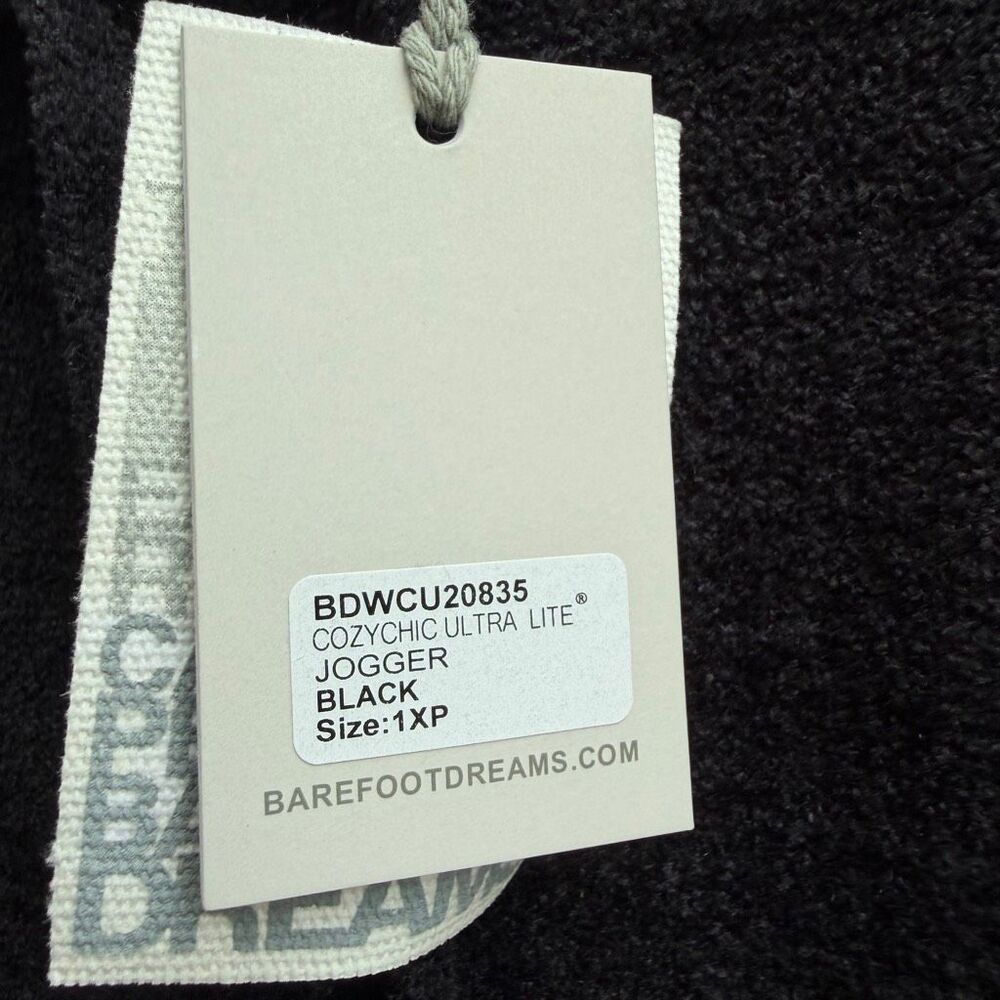 Barefoot Dreams Women's CozyChic Ultra Lite Pull-on Jogger Black 1XP NWT - Picture 7 of 7